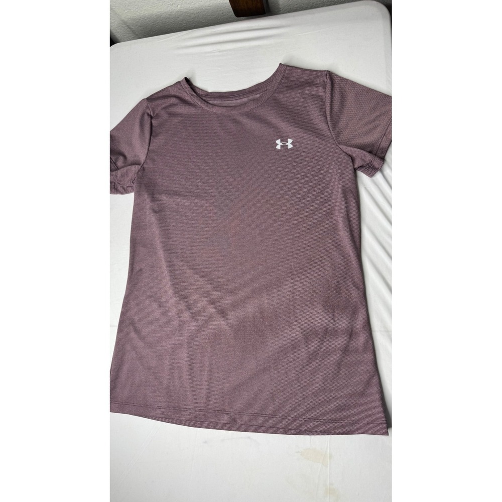Under Armour Womens Loose Fit Short Sleeve Tech Tee Mauve Purple Small SM P CH